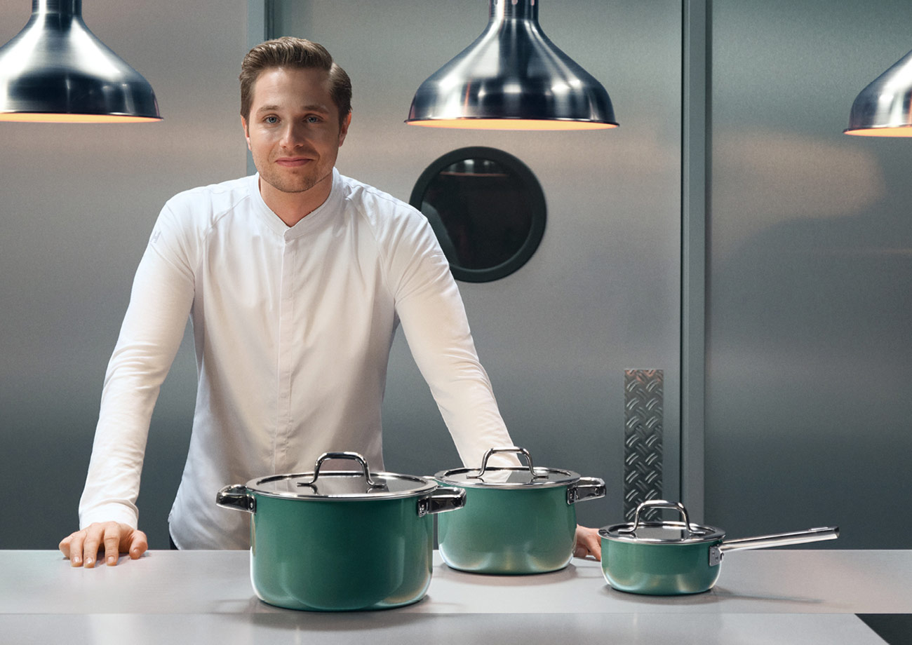 Комплект тенджери Fusiontec Mineral Platinum 3ч